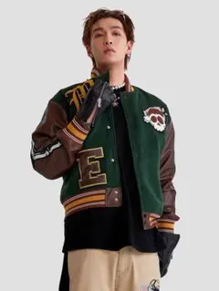 maison emerald スカルプリントスタジャン