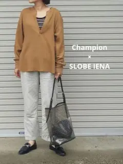 SLOBE IENA別注Championサーマルカットソー