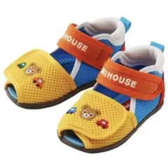 美品MIKIHOUSE カラフル メッシュサンダル くま 13.0㎝