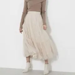 リエンダ  riendaレースチュールスカート