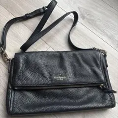 Kate Spade New York レザーショルダーバッグ ブラックのサムネイル