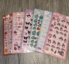 サンリオキャラクター シール6枚セット 3D立体シールステッカー キティ