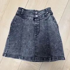 【PINK-latte】ダークデニム インパン付きフレアスカート 150cm