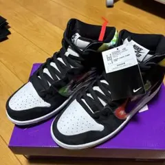 Nike Dunk High ブラック/ホワイト/マルチカラー