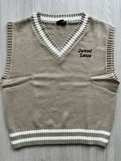 Jenni Love ベージュ Vネック ベスト