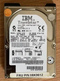 IBM Travelstar HDD 20GB IDE/ATA ノートPC用のサムネイル