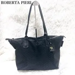 【美品】ROBERTA PIERI トートバッグ タタミ ブラック A4