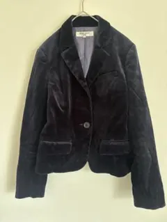 ナチュラルビューティベーシック テェーラードジャケット 濃紺 S