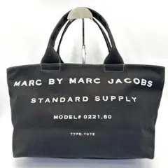 マークバイマークジェイコブス トートバッグ 大 キャンバス ロゴ ブラックのサムネイル