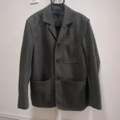 H＆M 　　ジャージージャケット　 カーキグリーン　S　ジャケット　アウター