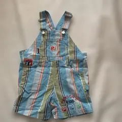 PERSO'S KIDS ストライプオーバーオール 90