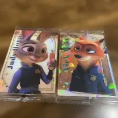 ズートピア ジュディ ニック カード 2枚セット