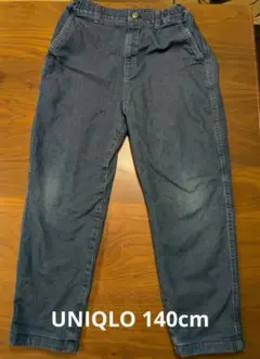 ユニクロ ストレッチウォームイージーデニムパンツ 140cm