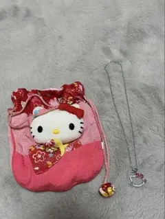 ハローキティ ポーチとネックレス セット