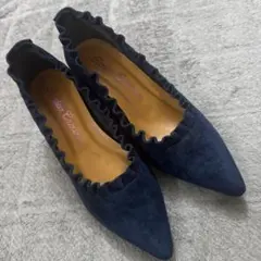 未使用　RODEO CROWNS パンプス　ネイビー　Mサイズのサムネイル