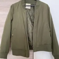 最終値下げ！as know as カーキージップアップジャケットのサムネイル