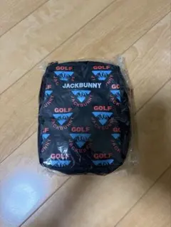 JACKBUNNY ゴルフ ポーチ ショルダーバッグ ブラック