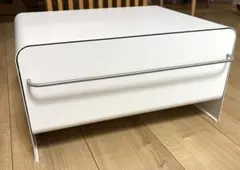 ポストモダン ガラスシェルフ 3段 ガラスラック サイドテーブル