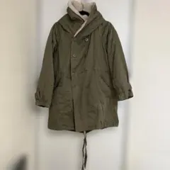 W clozet オリーブ色 ボア付き モッズコート