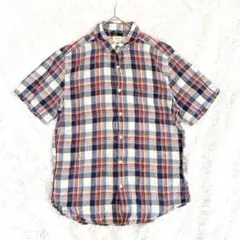 backnumber バックナンバー チェック柄 ワイシャツ 半袖 L 大きめ