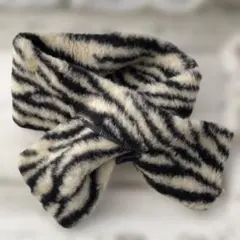 ゼブラ柄 ウールマフラー✴︎ポーランド製