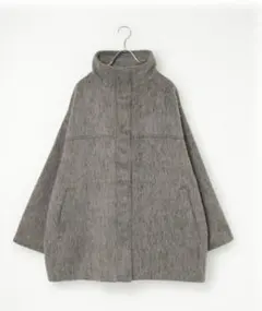 新品未使用 notch. シャギースタンドカラーコート トールM