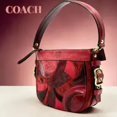 COACH コーチ パッチワーク シグネチャー ワンショルダーバッグ Y2K