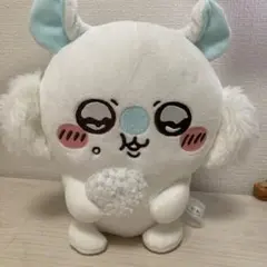 ぬいぐるみ マスコット ホワイト ブルー