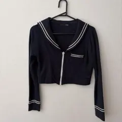 one spo セーラーカラー ジップアップ 長袖のサムネイル