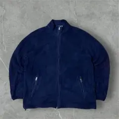 Lands’ End ランズエンド フリースジャケット ネイビー XL