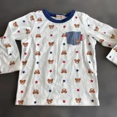 ミキハウス　長袖トップス　ロンT 90 カットソー 新品未使用タグ付き美品