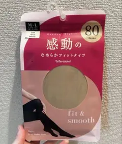 tutuanna感動のなめらかフィットタイツ80デニール　195 ペールベージュ