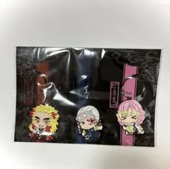 鬼滅の刃 ラバスト柱3体セットとおまけ付きピンバッジ2体セット
