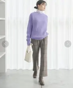 green label relaxing チェック柄 パンツ 38