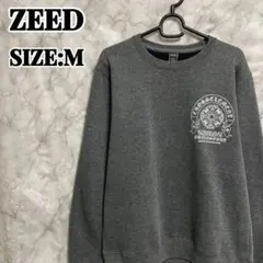 ZEED トレーナー スウェット バックプリント 十字架 長袖 Mサイズ
