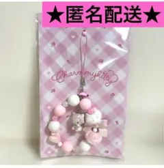 산리오 チャーミーキティ ビーズ ストラップ