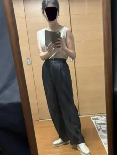 UA ビューティー&ユースネイビー　ワイドパンツ