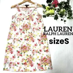 RALPH LAUREN ラルフローレン 花柄 ノースリーブ リゾートワンピース