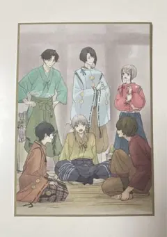 特刀剣乱舞花丸　花ノ巻　入場者特典色紙風かあど　江&鶴丸&日向