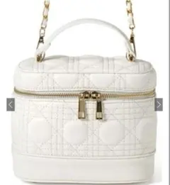 2Way キルティングチェーンショルダー バニティ バッグ [tr602]