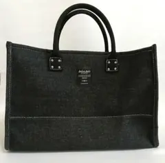 Jolie Joli ブラックデニム 大型トートバッグのサムネイル
