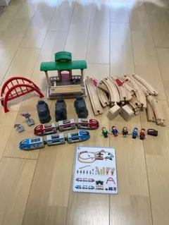 BRIO 木製レールセット 駅 列車 人形 レール
