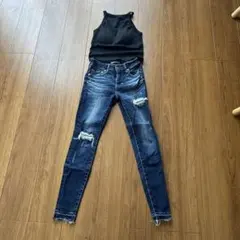 AZUL by MOUSSY スキニーデニム XXSサイズ
