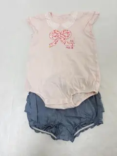 ホットビスケッツ♡ロンパース♡半袖♡カボチャパンツセット♡のサムネイル