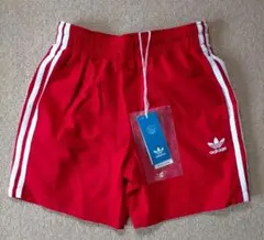 新品 アディダス オリジナルス スイム ショートパンツ XS 赤 ハーフ 水着