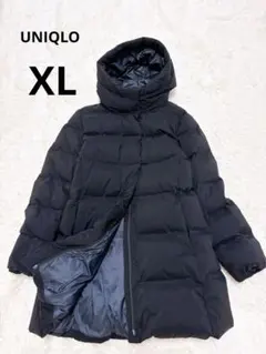 ユニクロ　シームレスダウンショートコート　黒　XL