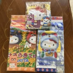 ハローキティ ご当地キティハンドタオル 3枚セット サンリオ 平成レトロ
