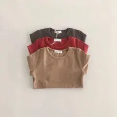 韓国子供服　crew neck long sleeve T  ベビーロンT