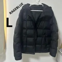レイジブルー　ダウンジャケット　ブラック　Lサイズ