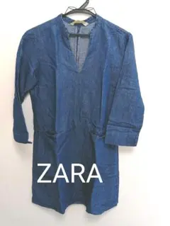 ザラ　デニム風ワンピース